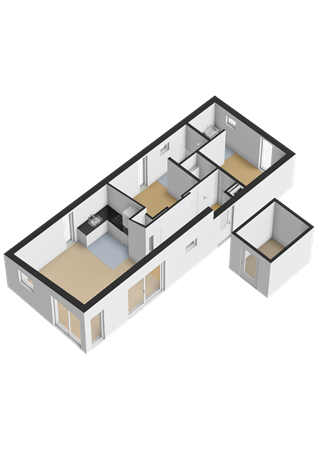 Floorplan - Zeedijk 24-422, 4504 PN Nieuwvliet